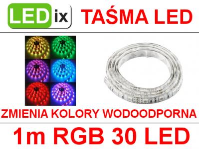 Taśma LED RGB 1m 30 LED 5050 IP65 Poznań Gwarancja