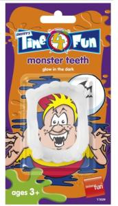 Zęby KŁY WAMPIRA fosforyzujące ŚWIECĄCE WAMPIR !!!