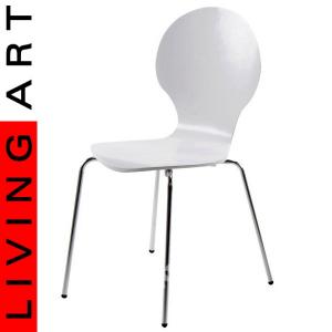 Krzesło FORM białe inspirowane mrówka LIVING ART - 5763607492 - oficjalne  archiwum Allegro