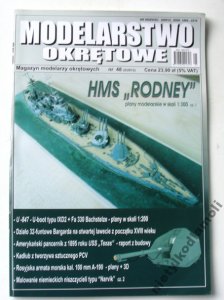 Modelarstwo okrętowe 5-2013 HMS Rodney  plany