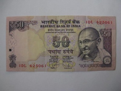 Indie - 50 Rupii - 2013 - P103