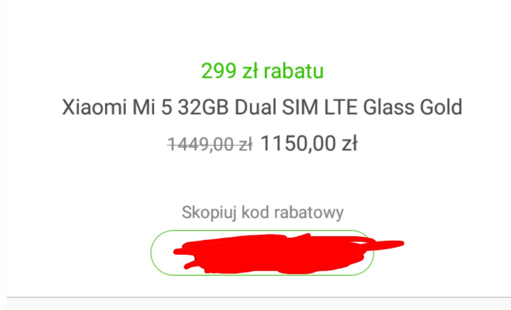 Xiaomi mi5 kod rabatowy 299 zł x_kom - 7031965074 - oficjalne archiwum  Allegro