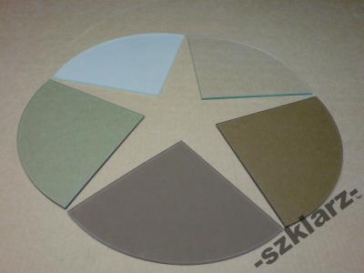 Narożna półka szklana - różne kolory półki 25x25cm