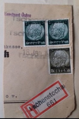Deutsche Post OSTEN '40 Tschenstochau Częstochowa