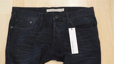 CALVIN KLEIN granatowe jeansy W 30 L 34 NEW super