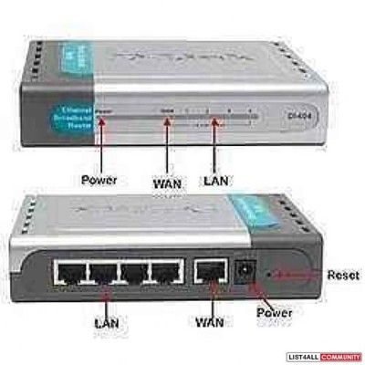 D-Link DI-604 Cable/DSL Router, 4-Port Switch - 5611589005 - oficjalne  archiwum Allegro