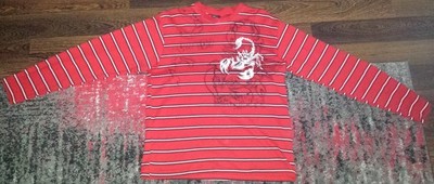 Koszulka z długim rękawem nadruk skorpiona