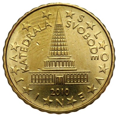 Słowenia - 10 Euro Centów 2010 - rzadsza -MENNICZA