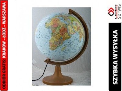 Globus edukacyjny - LAMPKA? - mapa pol - fiz