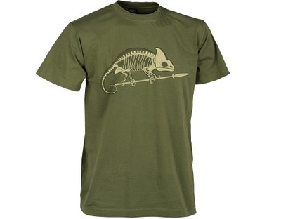 Koszulka T-shirt Helikon Szkielet U.S. Green S