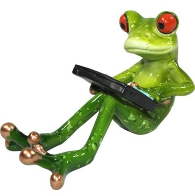 Figurka żabka z tabletem żaba żabcia 10ahh0479