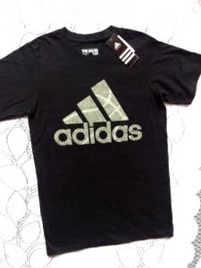 Adidas czarny t-shirt rozmS