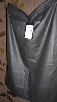 Woskowana ołówkowa czarna spódnica Mohito 42 jak40
