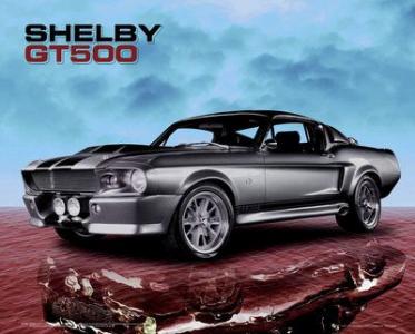 Ford Shelby Mustang GT500 - plakat 50x40 cm