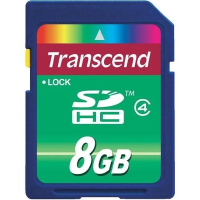 Karta pamięci SDHC Transcend, 8 GB, class 4