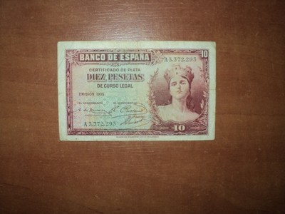 10 pesetas1935 - Hiszpania