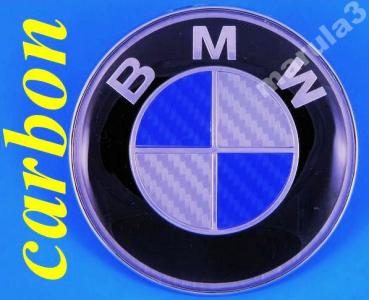 EMBLEMAT BMW 82mm CARBON, 3 5 7 E36 E38 E39 E46 X1
