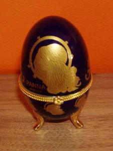 Porcelanowe jajko - Znaki zodiaku - PANNA
