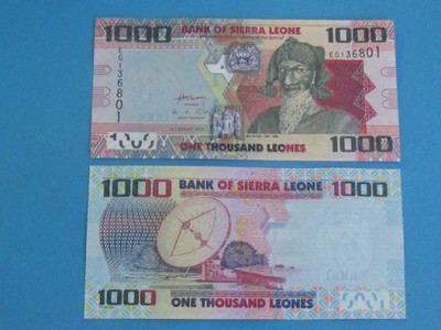 Sierra Leone  Banknot 1000 Leones 2013 P-30 UNC