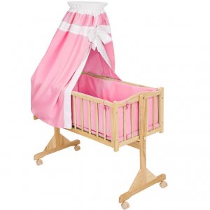Kołyska drewniana dla dzieci łóżeczko 401023