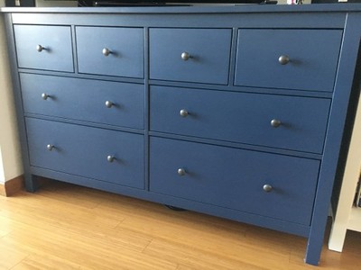 Ikea komoda hemnes niebieska 8 szuflad - 6768313973 - oficjalne archiwum  Allegro