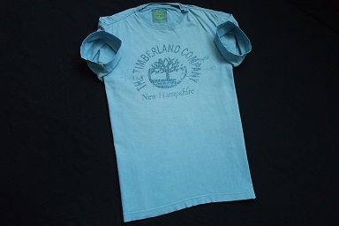 TIMBERLAND koszulka niebieska t-shirt nadruk_____L