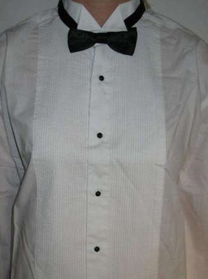 Biała koszula pod muchę Tuxedo imprezy rozm. M/L - 6624865380 - oficjalne  archiwum Allegro