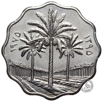 Irak - moneta - 10 Fils 1975