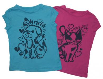 2 świetne koszulki CHEROKEE dla dziewczynki 5-6lat