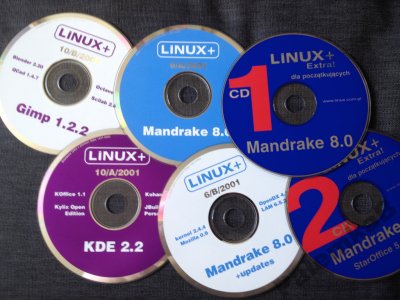 Linux Mandrake 8 KDE, Gimp, StarOffice i in - 6 CD