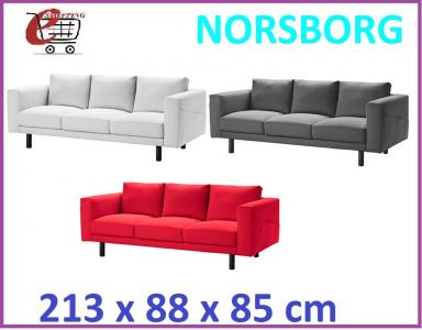 IKEA sofa trzyosobowa z kieszeniami NORSBORG Finns - 5629011170 - oficjalne  archiwum Allegro