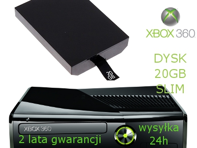 DYSK 20GB XBOX 360 SLIM E DYSK TWARDY X360