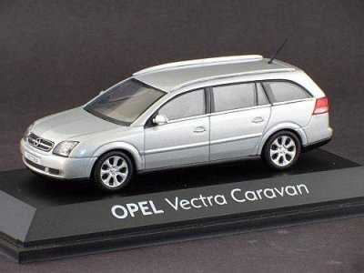 OPEL Vectra C Caravan 1/43 Schuco Silver - 6514215719 - oficjalne archiwum  Allegro