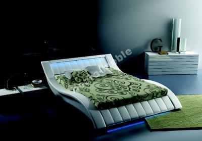 Katrin KM11 tapicerowane łóżko z materacem 160 cm.