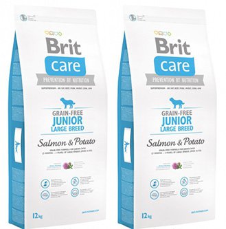 Brit Care Grain Free Junior Large Salmon Łosoś 24k