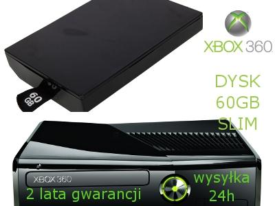 DYSK 60GB XBOX 360 SLIM E DYSK TWARDY x360