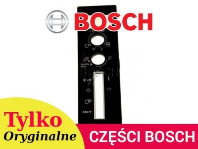 Front panelu sterowania ekspresu Bosch