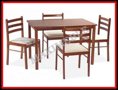 Zestaw STARTER II stół +4 krzesła czereśnia SIGNAL