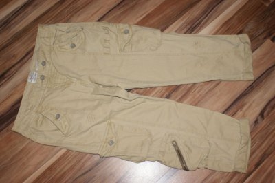 spodnie bojówki kieszenie khaki river island m/l