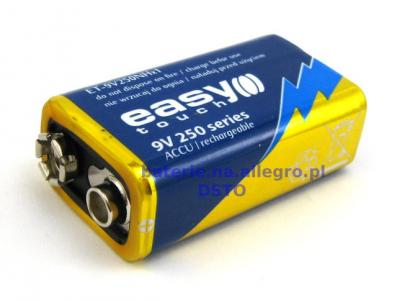 akumulator 9V 6F22 - 230mAh - 250series - ET
