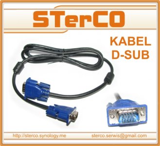 Kabel Przewód D-SUB VGA 15pin M/M VGA SVGA 1,5m