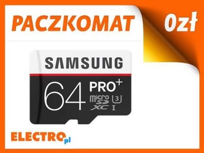 Karta SAMSUNG PRO microSDXC 64 GB + adapter SD
