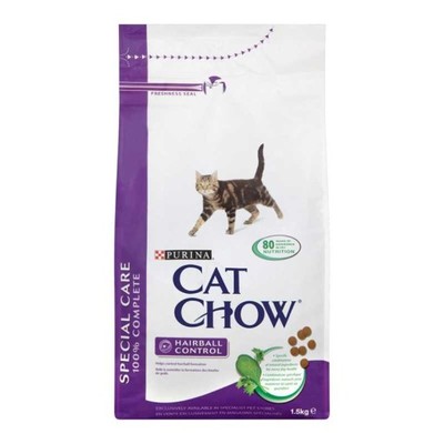 PURINA CAT CHOW Hairball Control 15kg + GRATIS