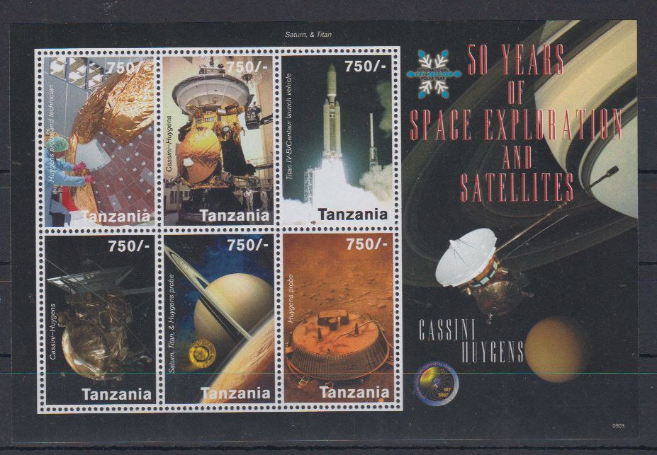 E24  MNH  Tanzania, eksploracja kosmosu