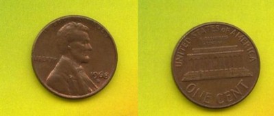 USA  1  Cent 1968 r. D