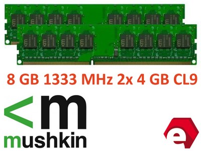 Pamięć ram Mushkin DDR3 8 GB 2 x 4 GB 1333 MHz CL9