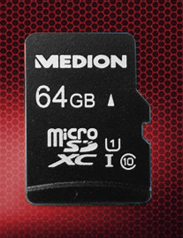 MEDION - *64GB* - Karta pamięci microSDHC Class10