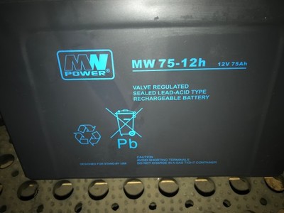 Akumulator żelowy AGM MW Power MW 75-12h 12V 75Ah