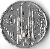 Hiszpania 50 peset 1992 - stan jak na zdjęciu