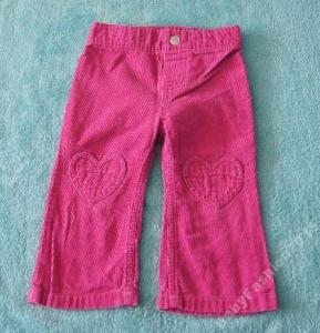 Spodnie sztruks różowe 12 m 80 cm (38)